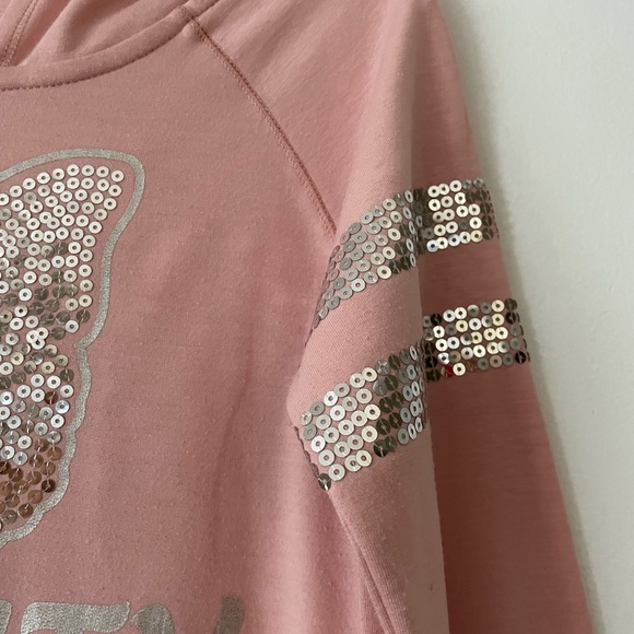 Beautees Girls Hoodie With Sparkly Silver Sequins. Size XL - Picture 6 of 8